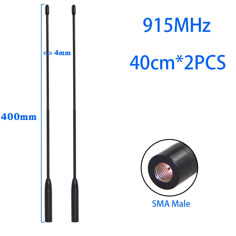 Support Custom 2PCS LoRa Module Antenna for Meshtastic 868MHz 915MHz Soft Antenna Omni High-Gain Whip Antenna SMA Head Connector