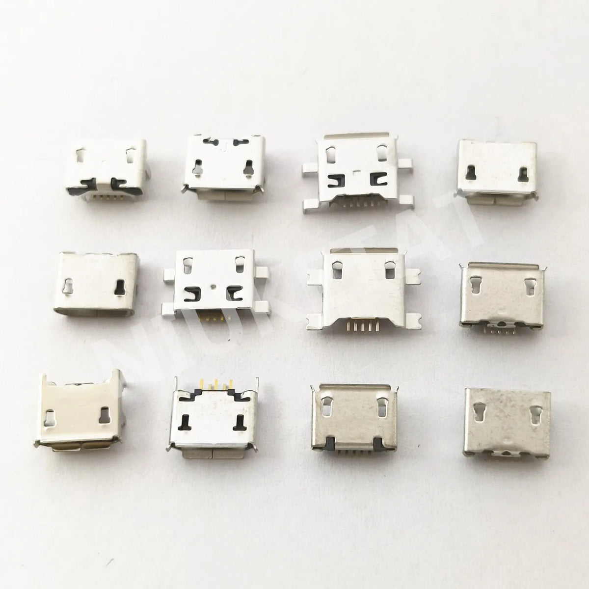 60pcs 12 Models Micro USB Connector 5Pin USB Jack Socket Female For MP3/4/5 Huawei Lenovo Meizu ZTE And Other Mobile Tabletels