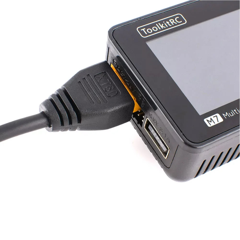 ToolkitRC M4 Pocket DC 80W 5A XT30 XT60 Input USB-C Input/Output Charger for 1-4S LiPo Battery Quick Charger Function