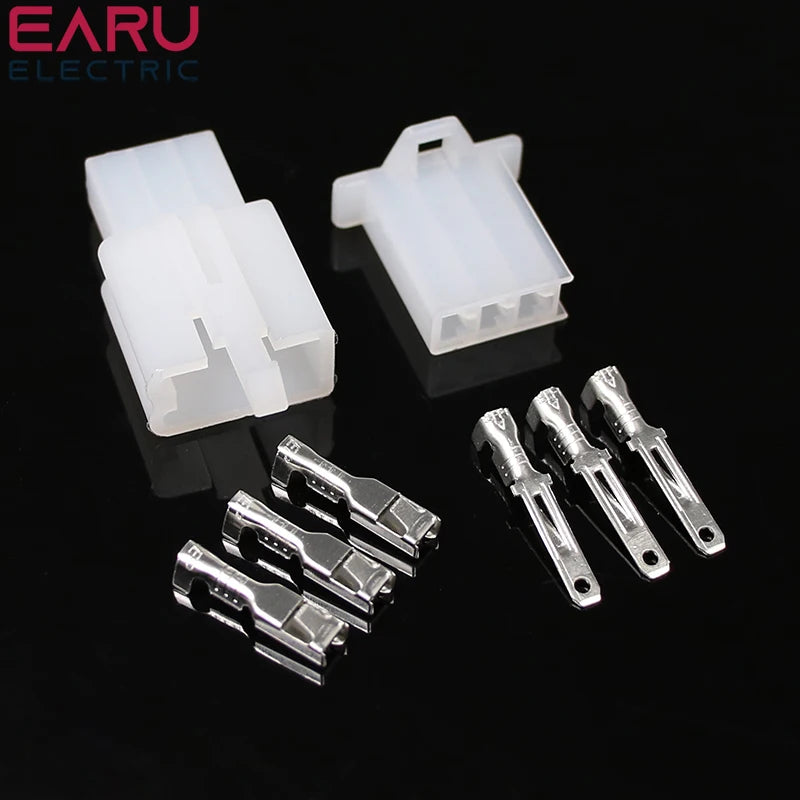 10/20Set 2.8mm 2/3/4/6/9 Pin Automotive 2.8 Electrical Wire Connector Male Female Cable Terminal Plug Kits Motorcycle Ebike Car