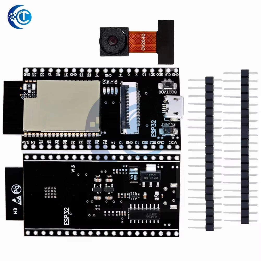 ESP32-W-ROVER Board with Camera ESP32 CAM Camera Module Wi-Fi Bluetooth Module for Arduino IDE C Python Code GC2640