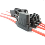 Waterproof Mini Small Medium Auto Fuse Holder 16/14/12/10AWG Car Blade Fuse wire cable 10A 20A 30A 50A fuse Power Socket