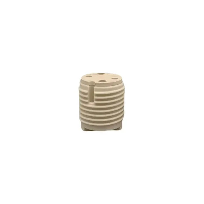 10pcs G9 Ceramic Lamp Holder, White G9 Halogen Light Bulb Base Socket with Ring,G9 Light Base Socket Kit Adapter