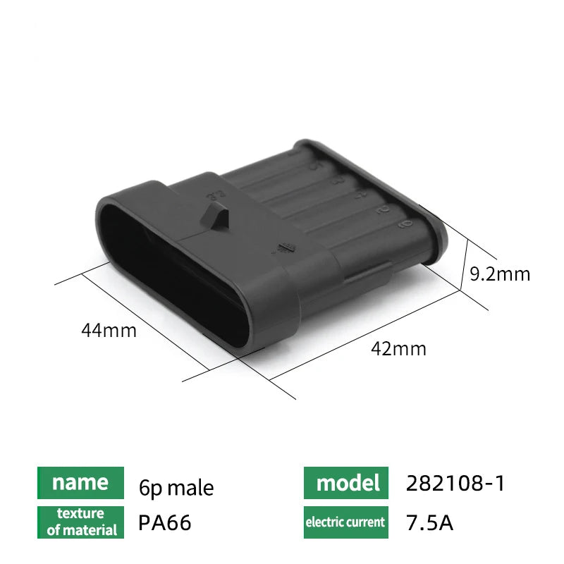 2Pin 1.5 AMP Series Waterproof Car Connector DJ7041-1.5-11/21 282080-1 Docking Terminal Plug Socket Kit Automotive Marine