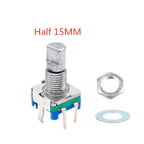 New Original EC11 Rotary Encoder with Switch Shank Length 15mm/20mm Plum Shank Half Shaft 20 Pulses Digital Signal Potentiometer