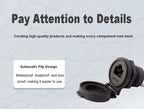 LR22 0.1m-1m Waterproof 8P8C CAT5 CAT6 Network LAN Cable RJ45 Ethernet Connector Circular Aviation Female Socket Panel Mounting