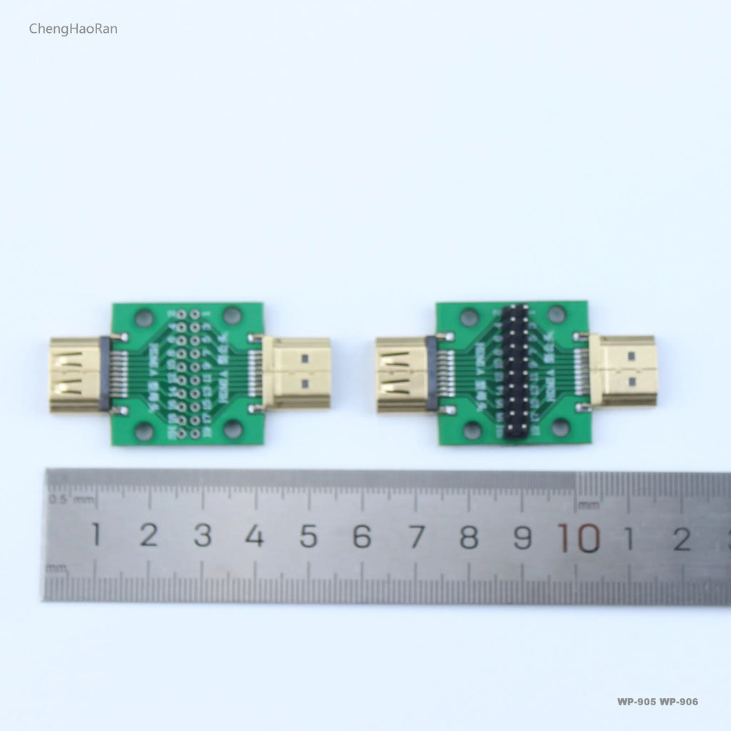 1pcs A-M HDMI Male To Female Test Board MINI Connector with Board PCB 2.54mm Pitch 19/20pin DP HD A Female To Male Adapter Board