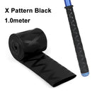 X Pattern Black 15 18 20 25 30 35 40 50 60mm Heat Shrink Sleeve for Fishing Rod Grips Non Slip-Insulation-Waterproof Wrap Tubing