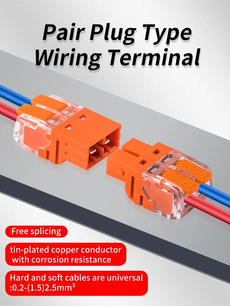 JINH CMK64 Series 18Pcs Mini Quick Connector Universal Compact Push-in Terminal Block Standard Solid Flexible Wires