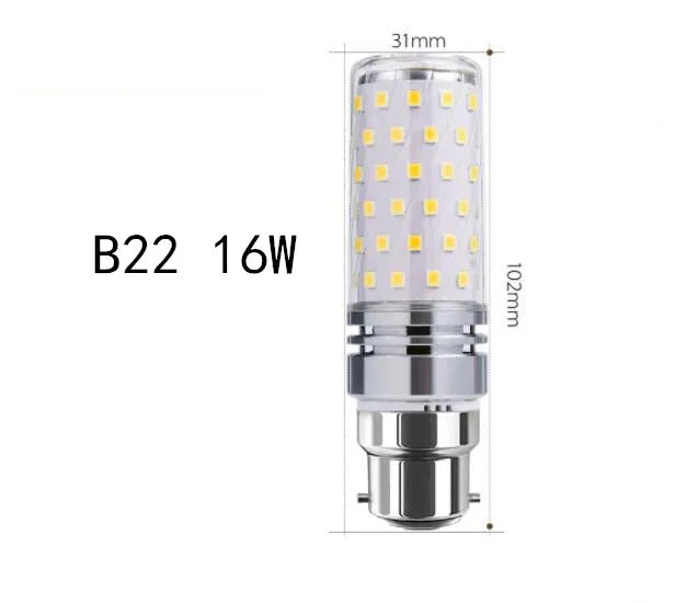 E27 B15 B22 E17 12W 16W 25W 40W LED Corn Light Bulb SMD2835 LED Bulb 110V-220V LEDs Candle Light Spotlight