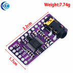 Interface I2S PCM5102A DAC Decoder GY-PCM5102 I2S Player Module For Raspberry Pi PHAT Format Board Digital PCM5102 Audio Board