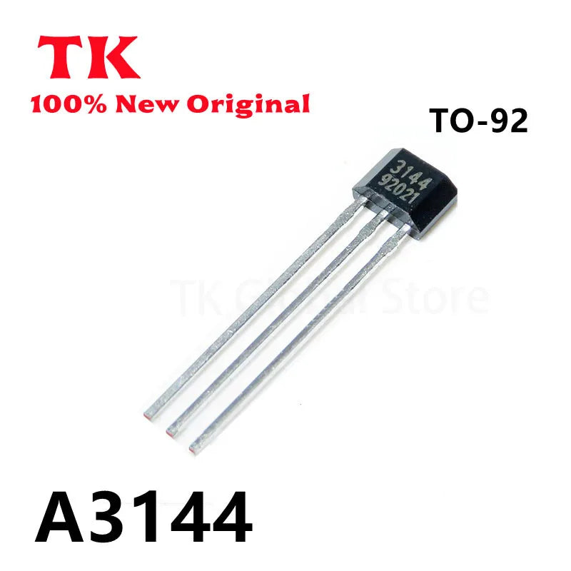 TK 10-100Pcs NEW A3144 A3144E OH3144 Y3144 3144 Hall Switch Effect Sensor Hall Sensor Motor Brushless Motor Electric Motor TO-92