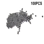 100pcs Hollow Ferrite Beads Filter Rings for Suppressing Spike Interference on Signal and Power Lines in Electronic Applications