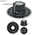 2pcs A01 A02 A03 A04 A05 Silver Tone Top Potentiometer Volume Control Rotary for 6.35mm Shaft Guitar Volume Knob