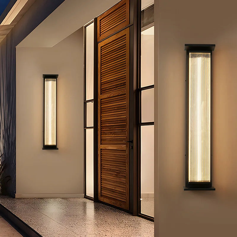 Modern Minimalist Stainless Steel LED WALL Light Outdoor Waterproof IP65 AC85~265V Porch Lamp For Courtyard street Decoration