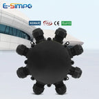 8Way Round IP68 Underwater Power Cord Junction Box 4-14mm M25 LED Fountain Lamp External Outdoor Light Wire Waterproof Cable Box