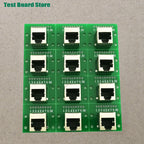 1Pce RJ45 Ethernet Port 8P Vertical Horizontal Test Board Bent Pin Straight Pin Network Port Adapter Circuit Board Connector