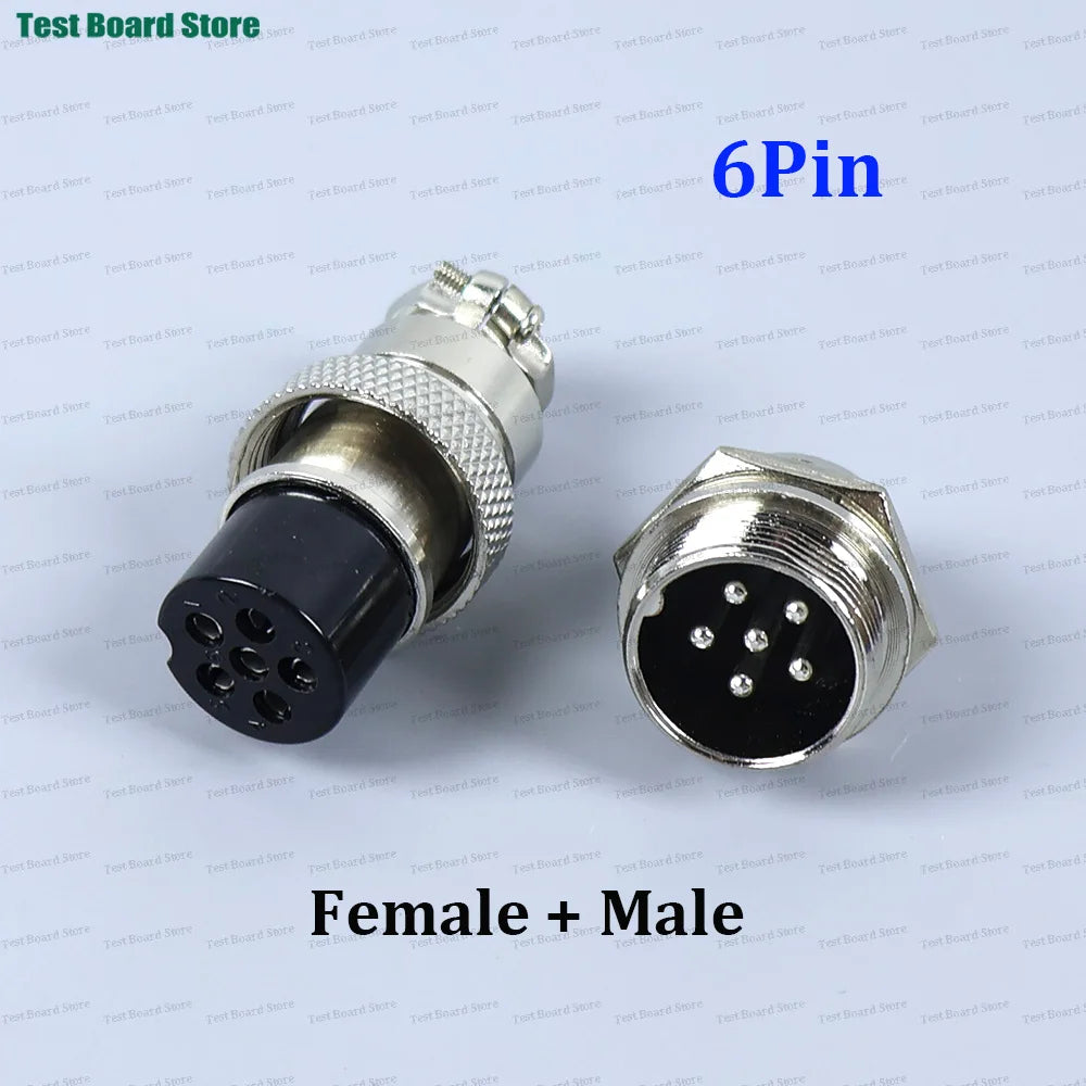 1/2/5Set GX20 Aviation Connector 2 3 4 5 6 7 8 9 10 12Pin Docking Aviation Male Female Plug Socket Waterproof Circular Connector