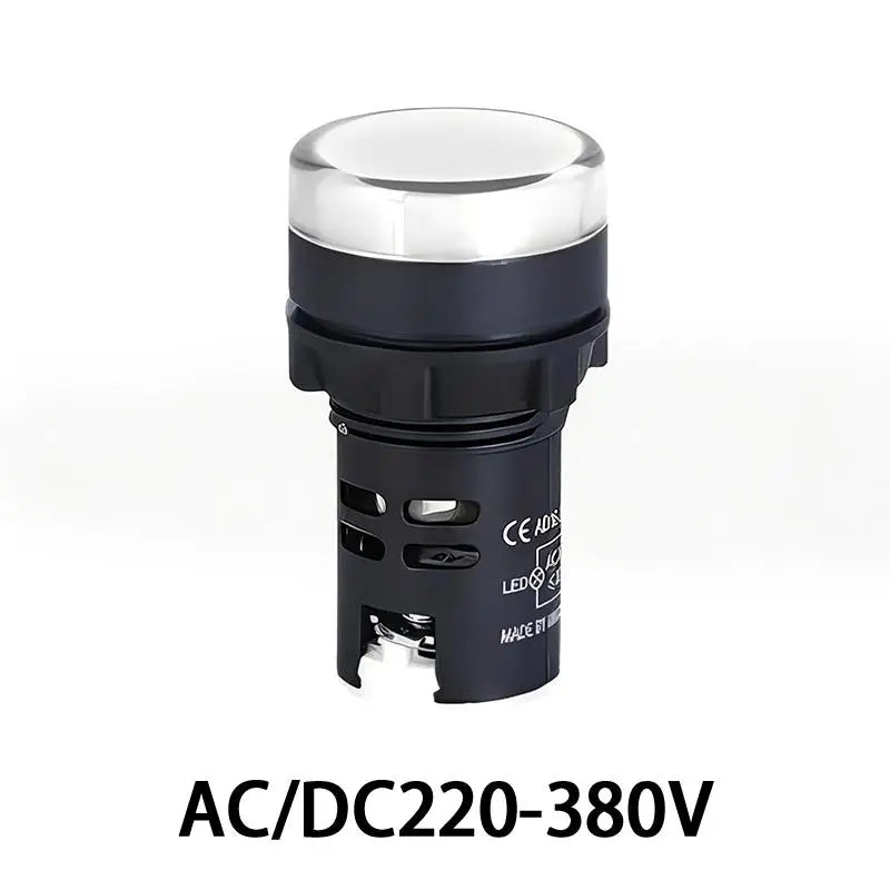 Indicator Signal Lamp Light AD16-22DS 22mm Panel Mount DC 12V 24V 110V 220V 380V Red Green Yellow Blue White LED Bulbs 20mA