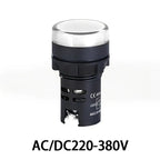 Indicator Signal Lamp Light AD16-22DS 22mm Panel Mount DC 12V 24V 110V 220V 380V Red Green Yellow Blue White LED Bulbs 20mA