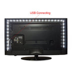 5V 1M 2M 3M 4M 5M USB Cable Power LED strip light lamp SMD 3528 Christmas desk Decor lamp tape For TV Background Lighting