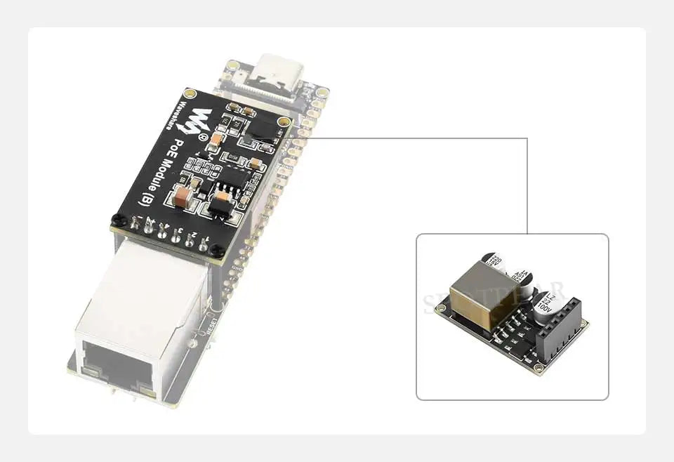 Waveshare ESP32-P4-ETH Development Board 32MB PSRAM/Flash PoE RJ45 Ethernet MIPI-DSI CSI RISC-V MCU for Arduino IoT AI SmartHome