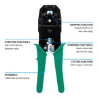 RJ45 RJ11 RJ12 Computer Network Repair Tool Kit LAN Cable Tester Wire Cutter Screwdriver Pliers Crimping Maintenance Tool Set