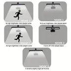 Outdoor Solar Wall Led Light with Human Body Motion Sensor 3 Modes Garden Terrace Garage Courtyard Waterproof Street Lighting