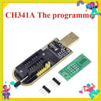 1PCS  CH341A CH341B 24 25 Series EEPROM Flash BIOS USB Programmer Module SOIC8 SOP8 Test Clip For EEPROM 93CXX / 25CXX / 24CXX