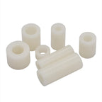 140pcs/box M3 Nylon Spacer Kit Black White ABS Plastic Non-Threaded Hollow Standoff Assortment OD7mm ID3.2mm Washer Set