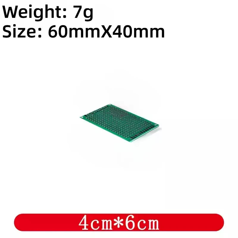 Universal PCB Circuit Protoboard Double Sided Breadboard 2x8 3x7 4x6 5x7 7x9CM Stripboard Prototyping Board DIY Electronic Kit