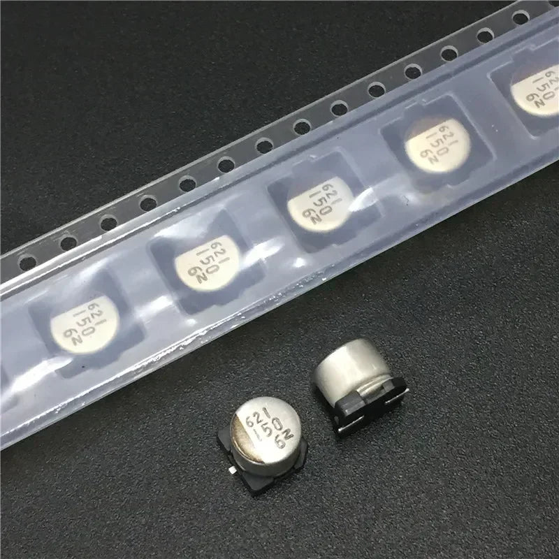 10Pcs/50Pcs 150uF 6.3V NACZ series 6.3x6.3mm 6.3V150uF Chip type SMD Audio Electrolytic Capacitor