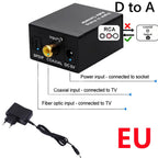 ADC Analog To Digital Audio Converter RCA to Optical Toslink Audio Adapter Analog Digital Fiber Toslink Coaxial Audio Converter
