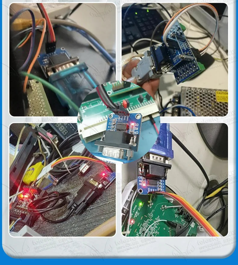 RS232 To TTL Module, 2nd Generation Serial Module, Download Line, Small Board, Brush Board, MAX3232, Send 4 DuPont Lines.