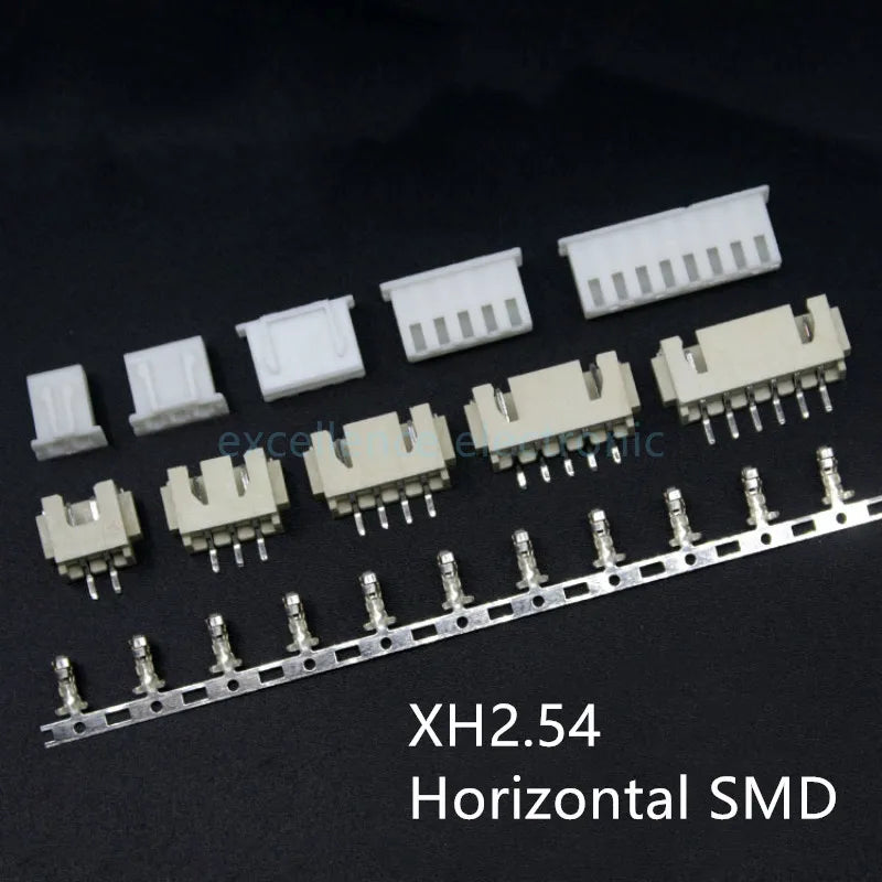 5sets GH1.25 SH1.0 JST1.25 PH2.0 XH2.54 SH/JST/ZH/PH/XH Horizontal / Vertical SMD Pin Header + Housing + Terminal Set 2.54mm