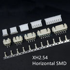 5sets GH1.25 SH1.0 JST1.25 PH2.0 XH2.54 SH/JST/ZH/PH/XH Horizontal / Vertical SMD Pin Header + Housing + Terminal Set 2.54mm