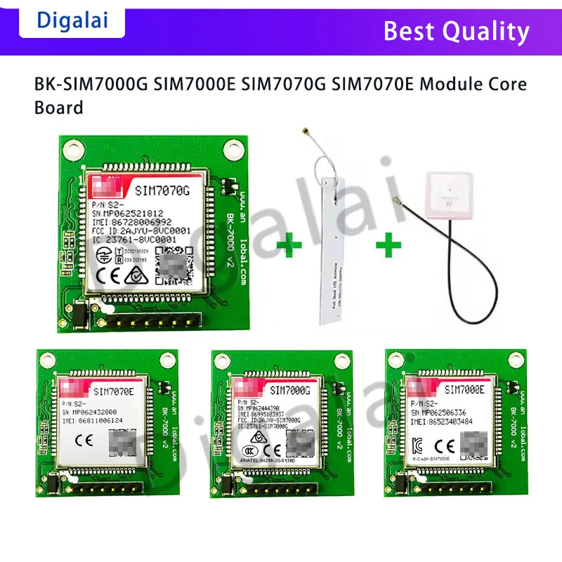 BK‑SIM7000G Core Board SIM7000E SIM7070G SIM7070E NB‑IoT CAT‑M LPWA Wireless Module For IoT Communication Project