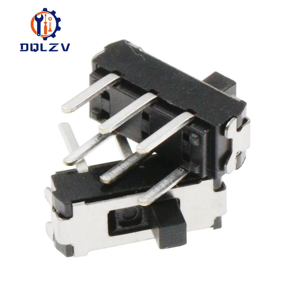 MSS22D18  Miniature SMD DIP Slide Switch 2P2T 6Pin Handle high 2MM for DIY Electronic Accessories