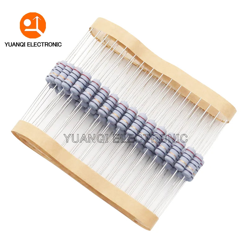 20PCS 1W 5% Wire Wound Resistor Fuse Winding Resistance 0.1 0.22 0.33 0.5 1 2.2 3.3 4.7 5.1 6.8 10 15 22 47 68 100 200 510 ohm