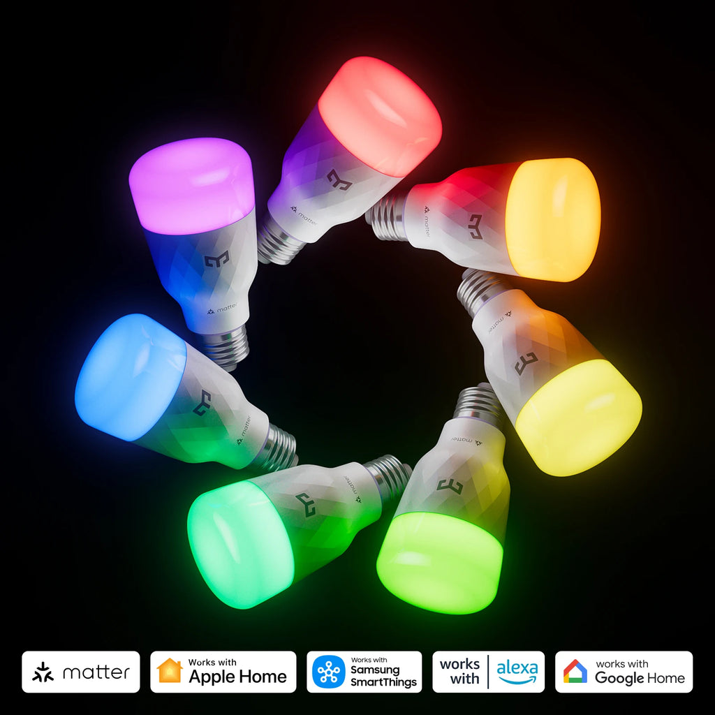 Global Yeelight Smart LED Bulb D1 Color Bluetooth Connection Dimmable E27 Voice Control Compatible With Apple Home Google Alexa