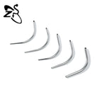 ZS 1 Piece G23 Titanium Curved Taper Insertion Pin Tool Internal Thread Piercing Kit For Tragus Helix Lip Nose Piercing Jewelry