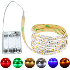 DC 5V LED Strip Light SMD 3528 2835 60Led Flexible LED Ribbon Tape TV Backlight Adhesive Tape Waterproof Rope Light Cabinet Lamp