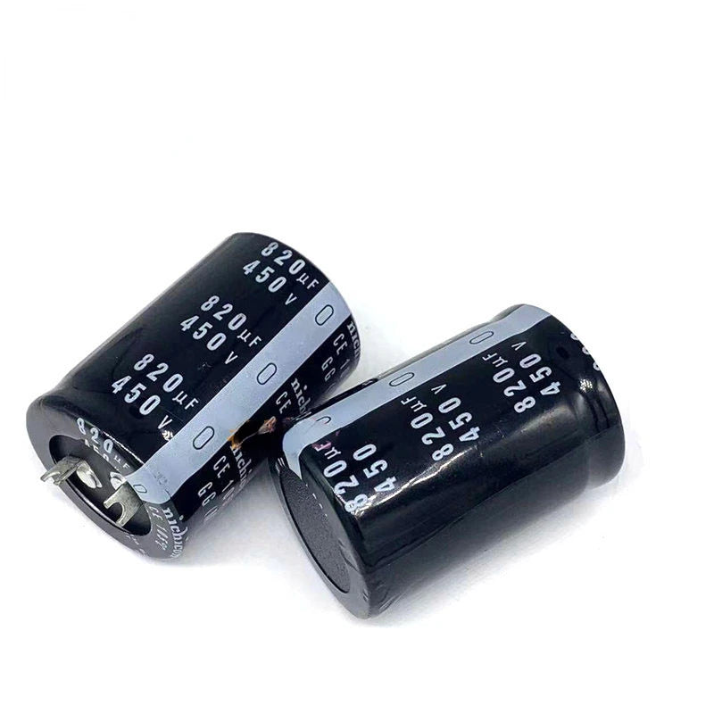 (1pcs) Nichicon 450V 820UF Air Conditioner Aluminum Electrolytic Capacitor Frequency Converter 820UF 400V Flat Foot Square Angle