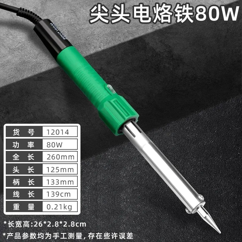 Tuosen 30/40/60/80/100/150W high-power soldering iron with pointed flat head soldering iron 200-240V