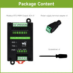Waveshare Industrial 4-Ch PWM Output Module, Modbus RTU Protocol,RS485 Interface, Adjustable Frequency and Duty Cycle