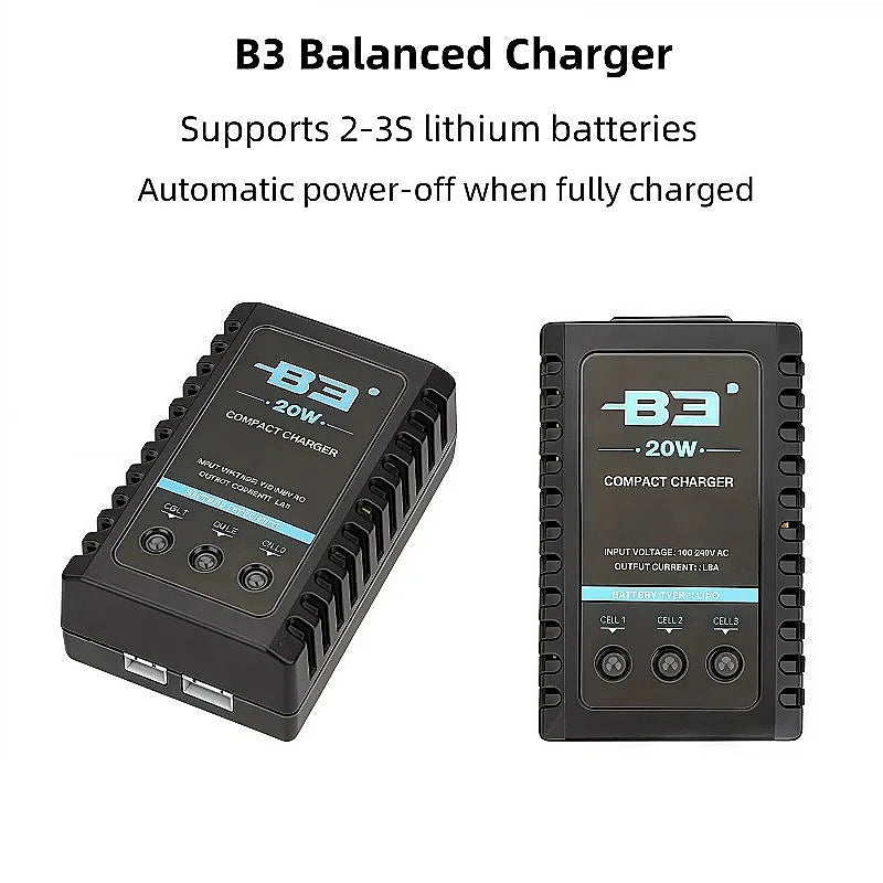 B3 20W Charger Balanced Charger Drone Battery 2s3s Lithium Battery 7.4V11.1V Car Boat Drone Model