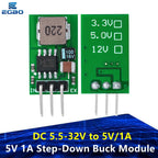 1~3PCS DC 5.5-32V to 5V/1A Voltage Regulator Replace TO-220 LM7805 5V Positive Voltage Regulators To 5V 1A Step-Down Buck Module