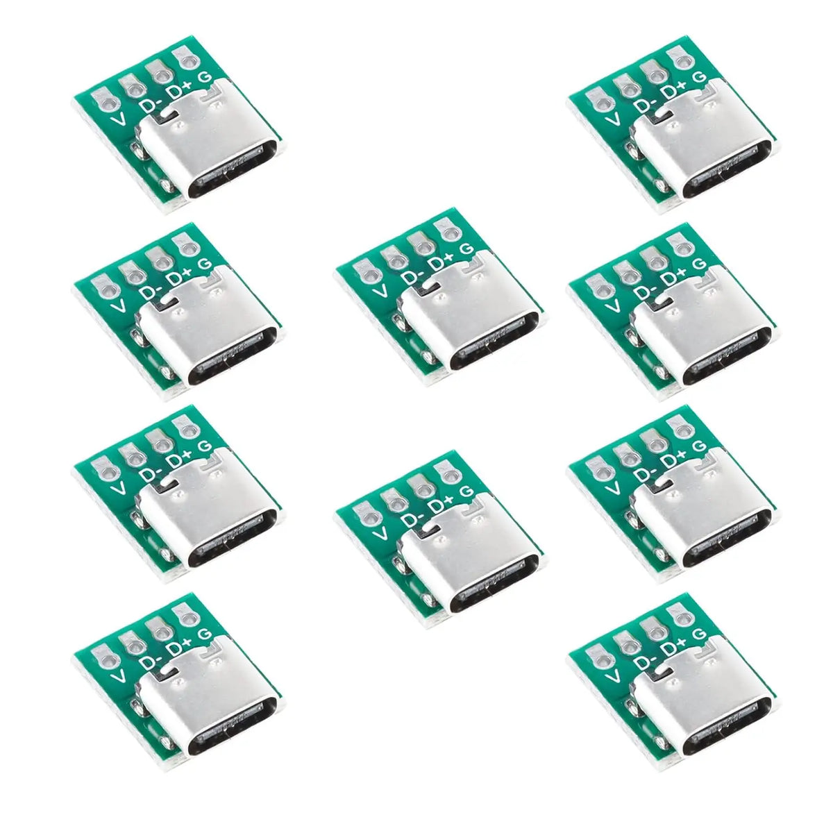 USB 3.1 Type C Connector Board DIY Serial Basic Breakout Female Connector USB Type C Breakout Board with PCB Converter Board