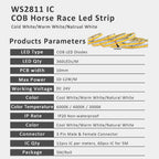 WS2811 Horse Race Running Water Led Strip 24V COB 360LEDs/M SMD 120LEDs/M Touch Controller Sync Controller 1to4 1to8 Sequential