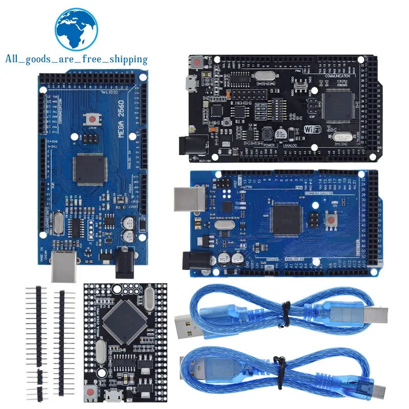 TZT Mega2560 ATMEGA16U2 / Pro Mini MEGA 2560 Mega+WiFi R3 ATmega2560 CH340G For Arduino Mega R3 Development Board ESP8266